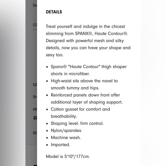 8/19 NFS- Haute Contour High waisted Short - Picture 5 of 11